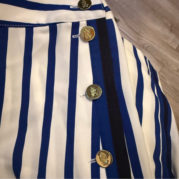 Ralph Lauren striped wide leg Casual Palazzo Pants NWT Size 14 - Picture 5 of 9